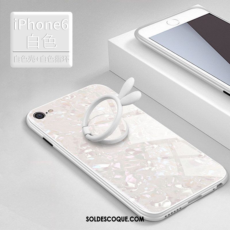 Coque iPhone 6 / 6s Étui Verre Personnalité Support Très Mince Pas Cher