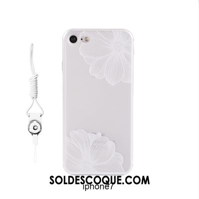 Coque iPhone 7 Cou Suspendu Silicone Ornements Suspendus Transparent Simple Pas Cher