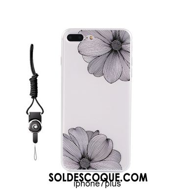 Coque iPhone 7 Cou Suspendu Silicone Ornements Suspendus Transparent Simple Pas Cher