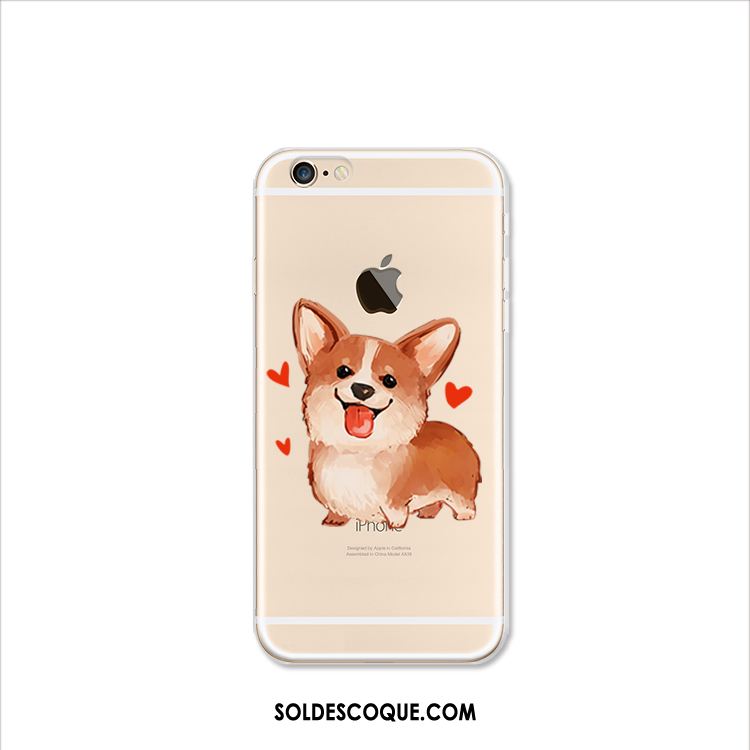 Coque iPhone 7 Fluide Doux Dessin Animé Chiens Incassable Étui Pas Cher