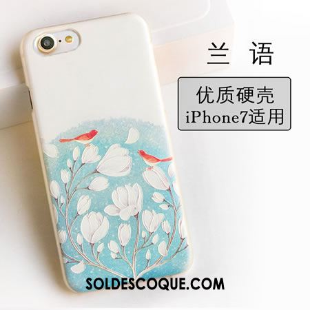 Coque iPhone 7 Gaufrage Rouge Protection Étui Téléphone Portable Pas Cher