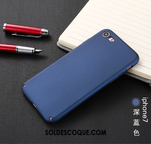 Coque iPhone 7 Incassable Téléphone Portable Très Mince Difficile Noir Soldes