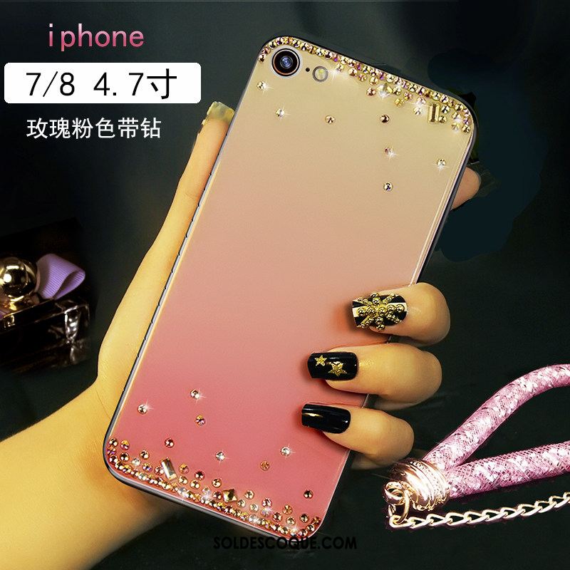 Coque iPhone 7 Personnalité Bracelet Créatif Strass Marque De Tendance En Ligne