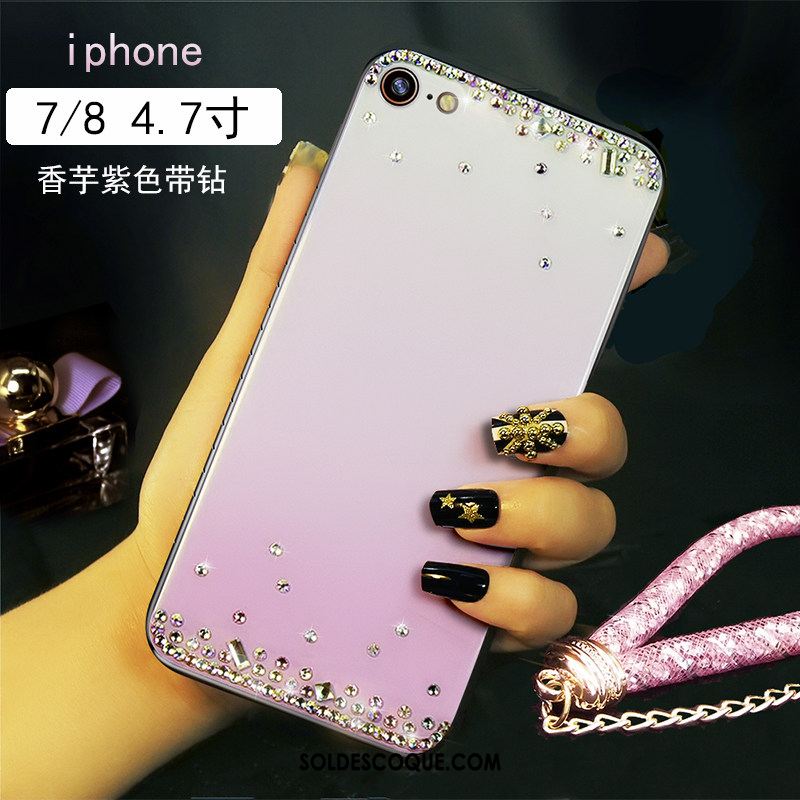 Coque iPhone 7 Personnalité Bracelet Créatif Strass Marque De Tendance En Ligne