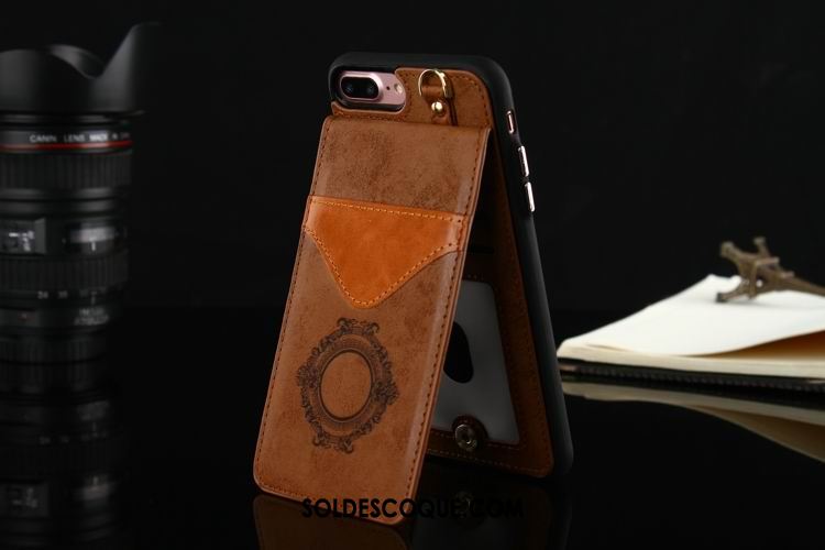 Coque iPhone 7 Plus Créatif Carte Étui Protection Étui En Cuir Pas Cher