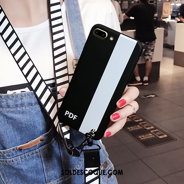Coque iPhone 7 Plus Créatif Fluide Doux Simple Téléphone Portable Silicone Soldes