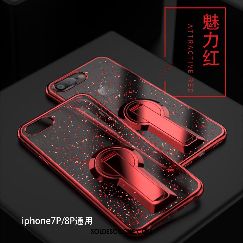 Coque iPhone 7 Plus Fluide Doux Marque De Tendance Incassable Rouge Ornements Suspendus Pas Cher