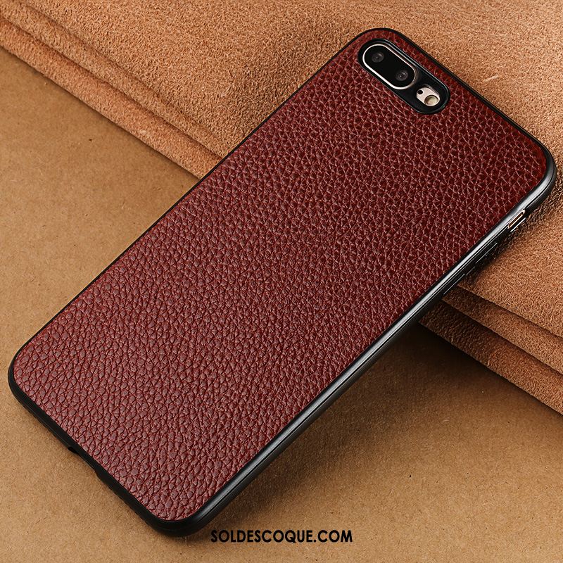 Coque iPhone 7 Plus Incassable Créatif Luxe Étui En Cuir Tout Compris Pas Cher