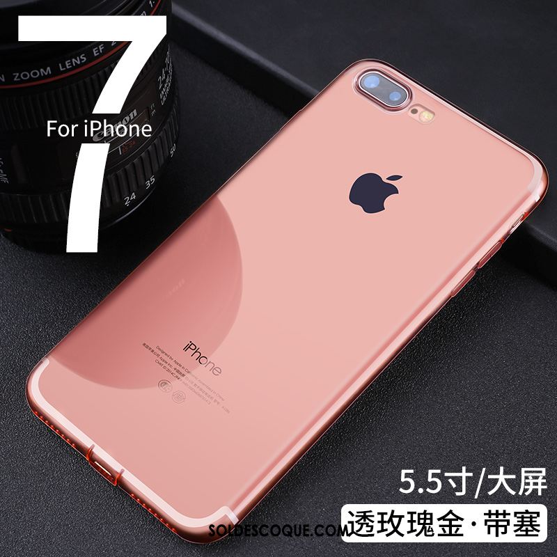 Coque iPhone 7 Plus Nouveau Incassable Fluide Doux Transparent Téléphone Portable En Ligne