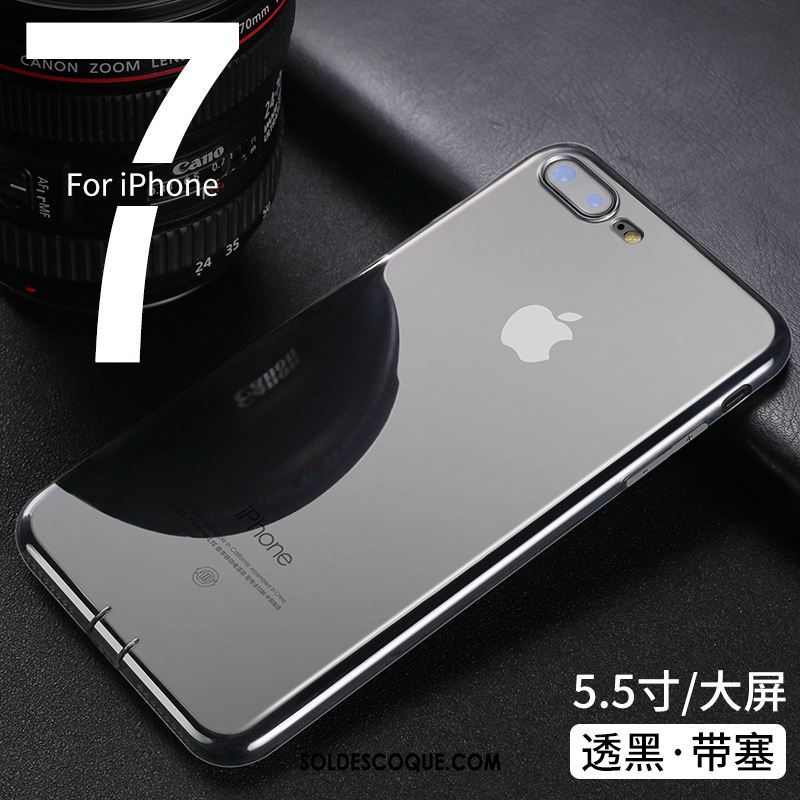 Coque iPhone 7 Plus Nouveau Incassable Fluide Doux Transparent Téléphone Portable En Ligne