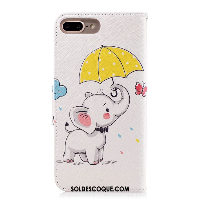 Coque iPhone 7 Plus Personnalité Téléphone Portable Silicone Blanc Clamshell Soldes