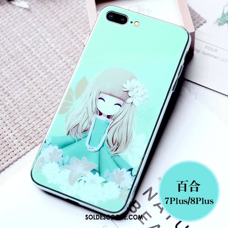 Coque iPhone 7 Plus Princesse Personnalité Fluide Doux Marque De Tendance Nouveau Housse En Ligne