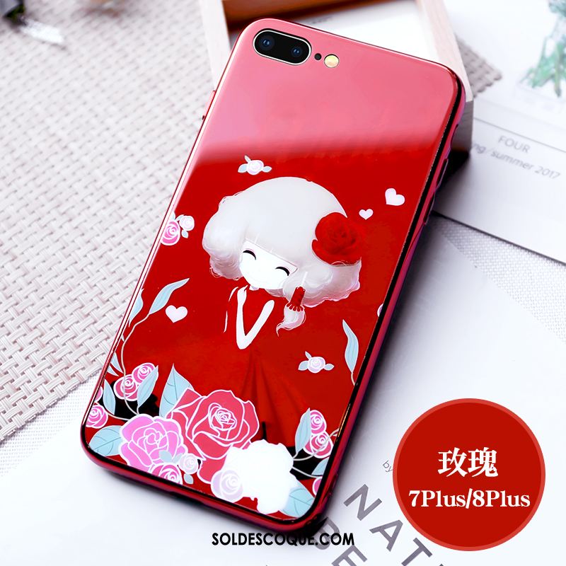 Coque iPhone 7 Plus Princesse Personnalité Fluide Doux Marque De Tendance Nouveau Housse En Ligne