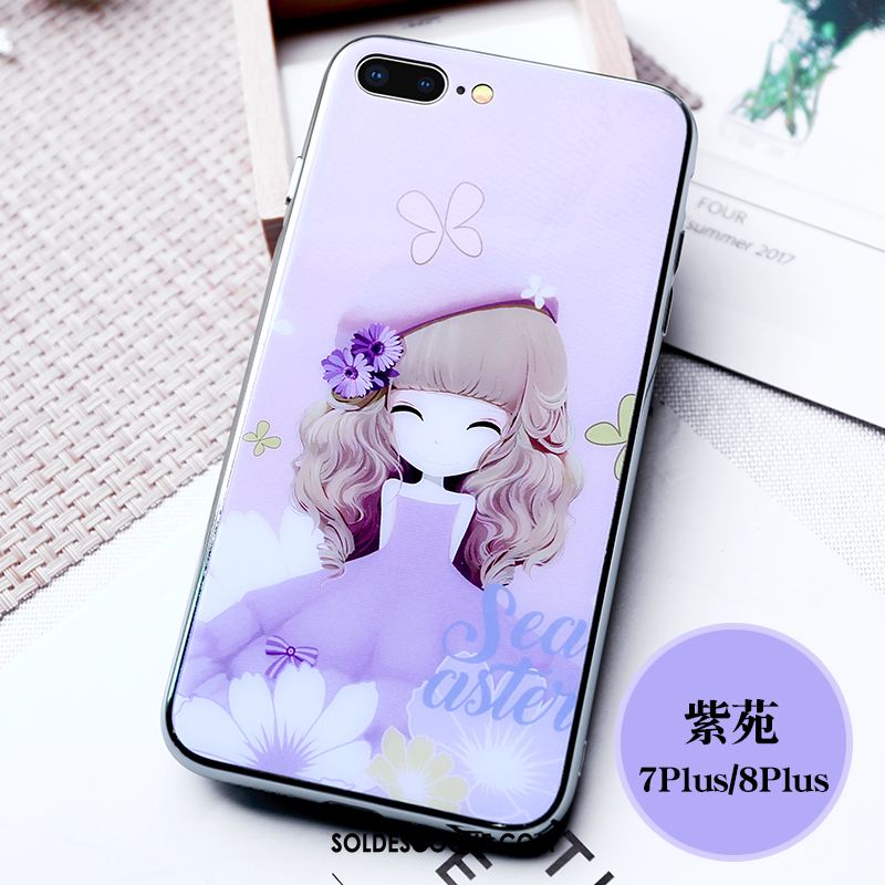 Coque iPhone 7 Plus Princesse Personnalité Fluide Doux Marque De Tendance Nouveau Housse En Ligne