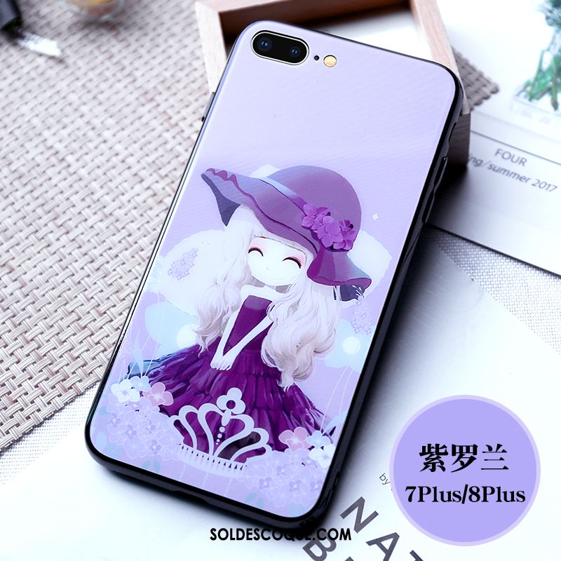 Coque iPhone 7 Plus Princesse Personnalité Fluide Doux Marque De Tendance Nouveau Housse En Ligne