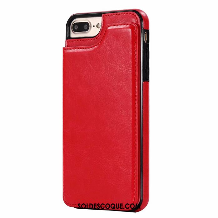 Coque iPhone 7 Plus Support Business Carte Portefeuille Sac Carte En Vente