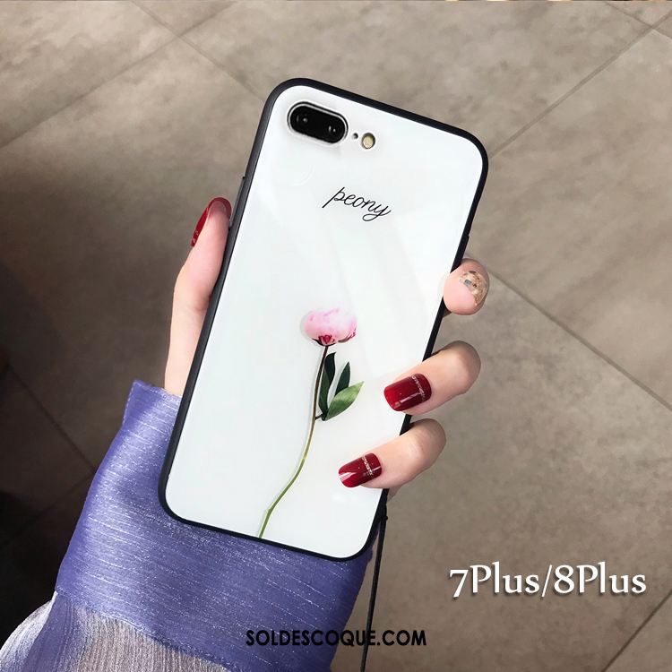 Coque iPhone 7 Plus Tout Compris Frais Créatif Verre Simple En Ligne