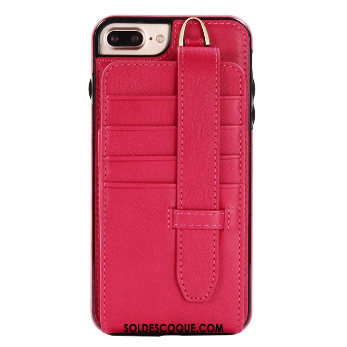 Coque iPhone 7 Plus Étui En Cuir Carte Téléphone Portable Ornements Suspendus Sac Carte En Vente