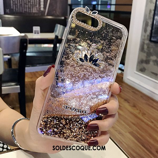 Coque iPhone 7 Plus Étui Silicone Transparent Téléphone Portable Strass En Vente