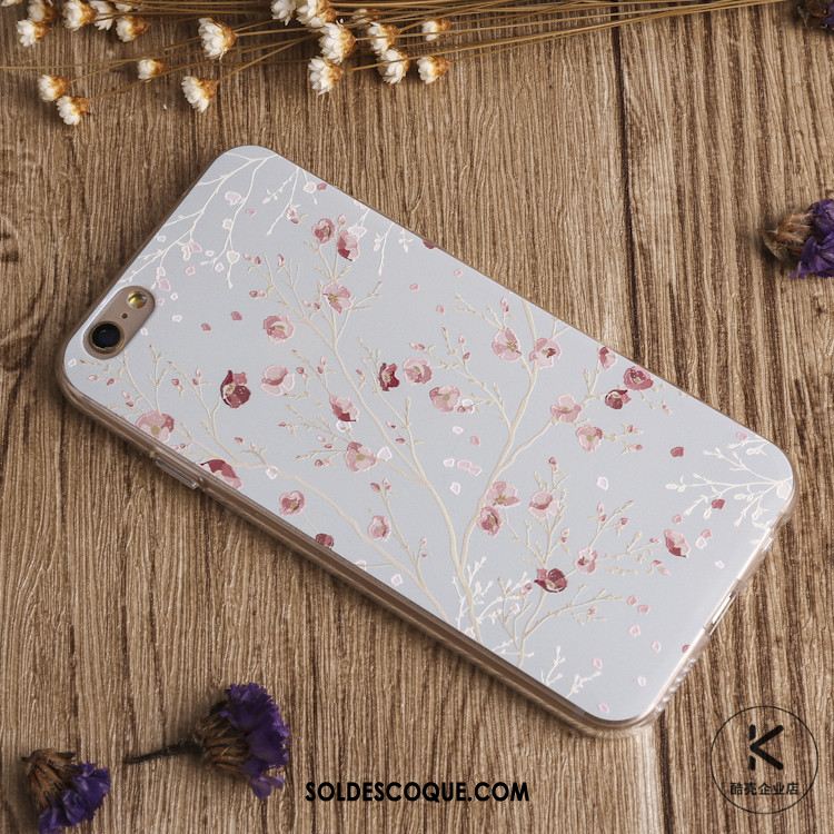 Coque iPhone 7 Protection Gaufrage Frais Fleurs Tout Compris Pas Cher