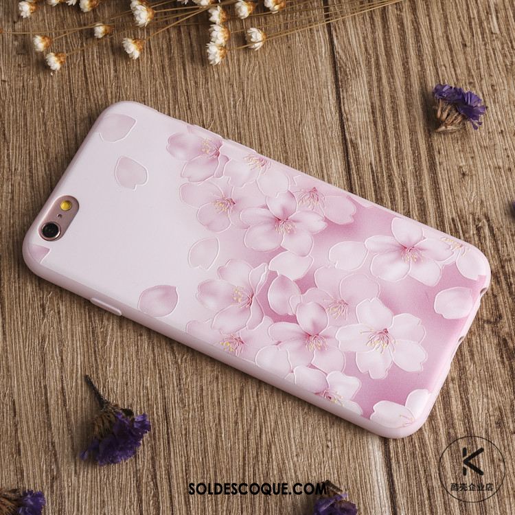 Coque iPhone 7 Protection Gaufrage Frais Fleurs Tout Compris Pas Cher