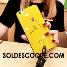 Coque iPhone 7 Silicone Téléphone Portable Nouveau Jaune Fluide Doux Soldes
