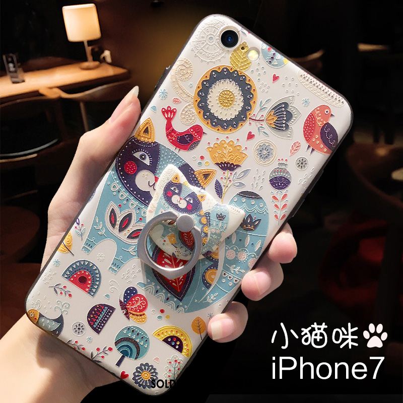 Coque iPhone 7 Style Chinois Petit Nouveau Silicone Gaufrage En Vente