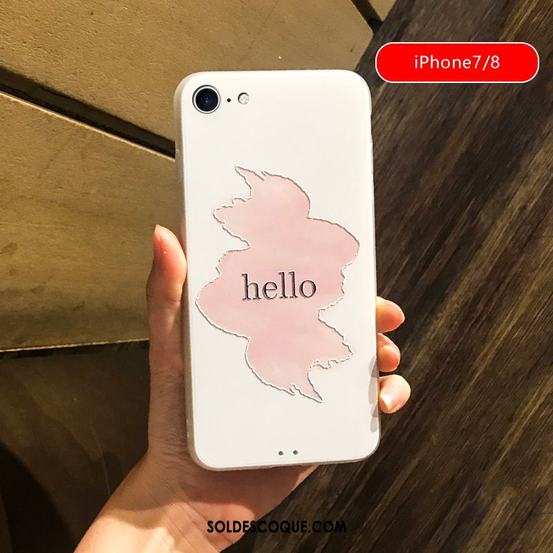 Coque iPhone 8 Amour Tout Compris Marque De Tendance Téléphone Portable Blanc Housse En Vente