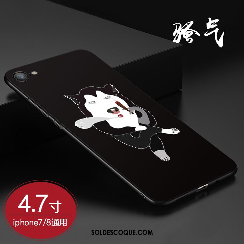 Coque iPhone 8 Amoureux Délavé En Daim Dessin Animé Nouveau Tout Compris En Vente