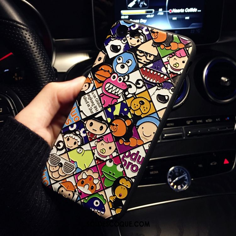 Coque iPhone 8 Gaufrage Amoureux Fluide Doux Charmant Multicolore Pas Cher