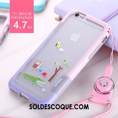 Coque iPhone 8 Incassable Violet Fluide Doux Silicone Border Pas Cher