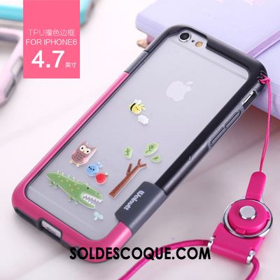 Coque iPhone 8 Incassable Violet Fluide Doux Silicone Border Pas Cher