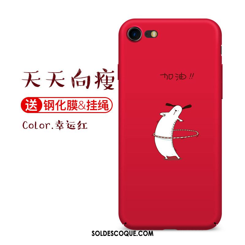 Coque iPhone 8 Marque De Tendance Téléphone Portable Créatif Net Rouge Charmant Pas Cher