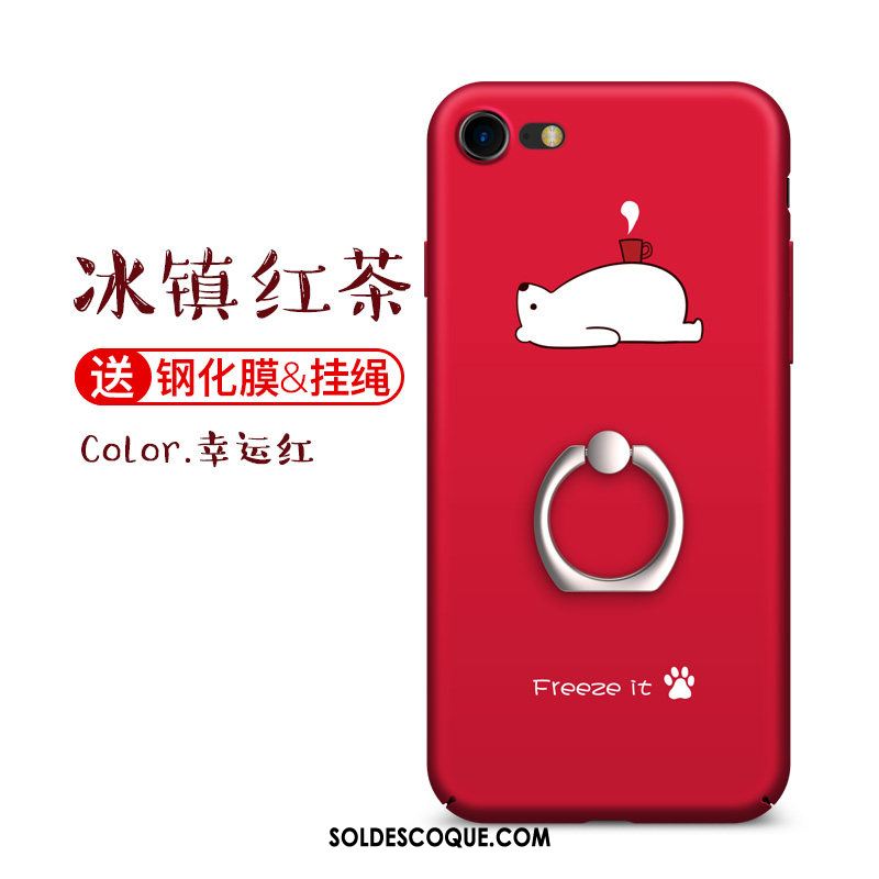 Coque iPhone 8 Marque De Tendance Téléphone Portable Créatif Net Rouge Charmant Pas Cher