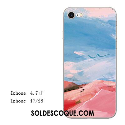 Coque iPhone 8 Ornements Suspendus Téléphone Portable Fluide Doux Incassable Art En Vente