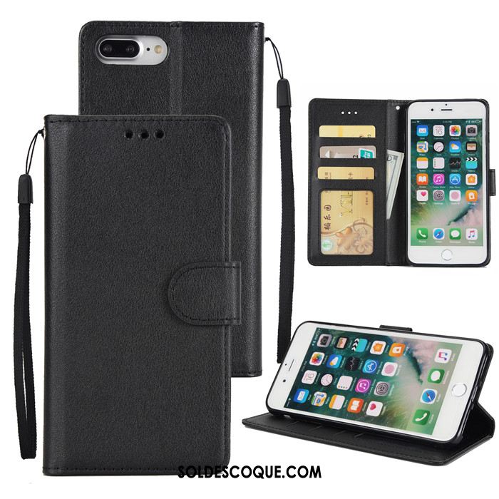 Coque iPhone 8 Plus Clamshell Étui En Cuir Protection Tendance Nouveau En Ligne