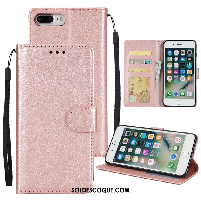 Coque iPhone 8 Plus Clamshell Étui En Cuir Protection Tendance Nouveau En Ligne