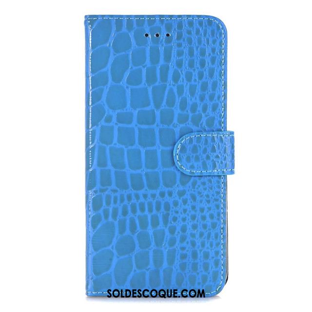 Coque iPhone 8 Plus Crocodile Modèle Support Téléphone Portable Protection Noir Pas Cher