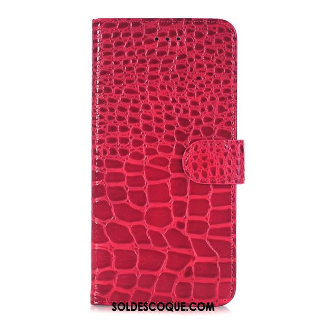 Coque iPhone 8 Plus Crocodile Modèle Support Téléphone Portable Protection Noir Pas Cher