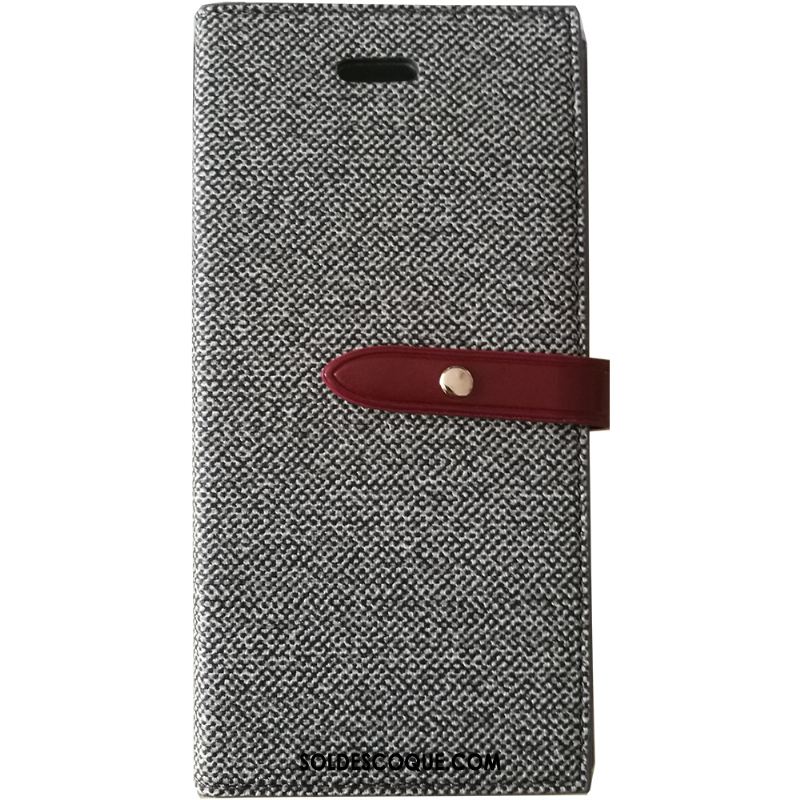 Coque iPhone 8 Plus Cuir Plaid Étui En Cuir Protection Téléphone Portable Pas Cher