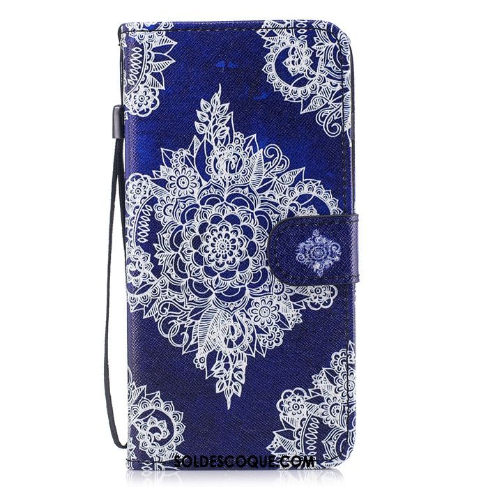 Coque iPhone 8 Plus Nouveau Bleu Étui En Cuir Téléphone Portable Tout Compris Housse En Vente