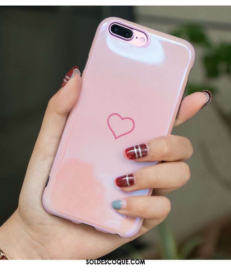 Coque iPhone 8 Plus Personnalité Tout Compris Bleu Marque De Tendance Silicone Housse En Ligne