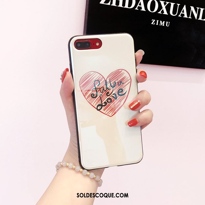 Coque iPhone 8 Plus Personnalité Tout Compris Bleu Ornements Suspendus Fluide Doux France