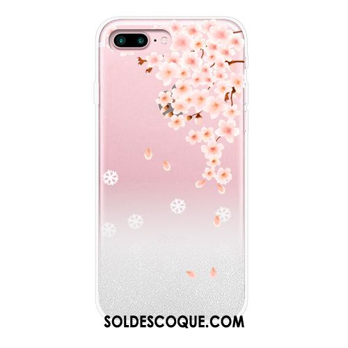 Coque iPhone 8 Plus Rose Nouveau Créatif Quicksand Personnalité Housse France