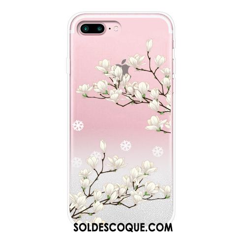 Coque iPhone 8 Plus Rose Nouveau Créatif Quicksand Personnalité Housse France