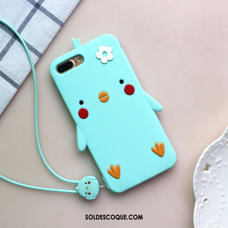 Coque iPhone 8 Plus Rouge Tout Compris Créatif Fluide Doux Dessin Animé En Ligne