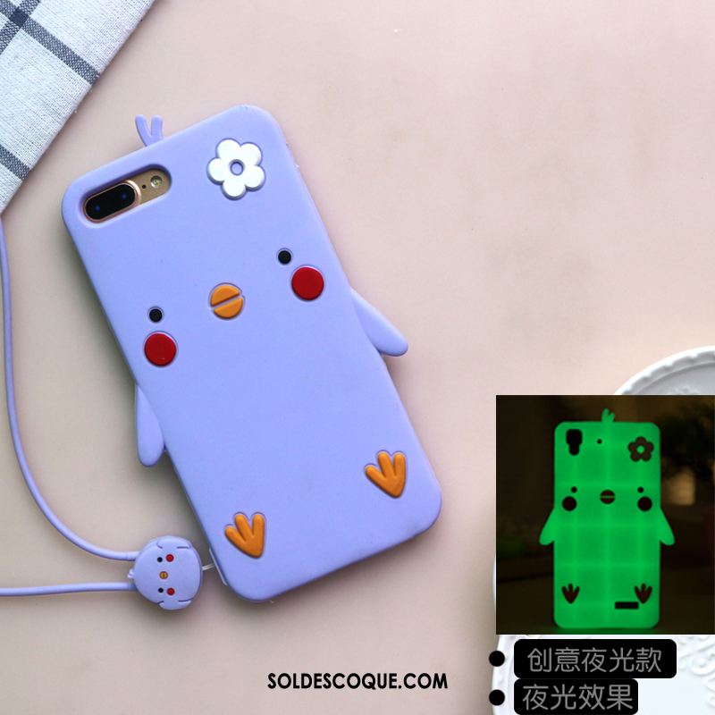 Coque iPhone 8 Plus Rouge Tout Compris Créatif Fluide Doux Dessin Animé En Ligne