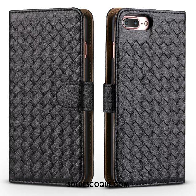 Coque iPhone 8 Plus Tissage Étui Protection Rouge Incassable En Ligne