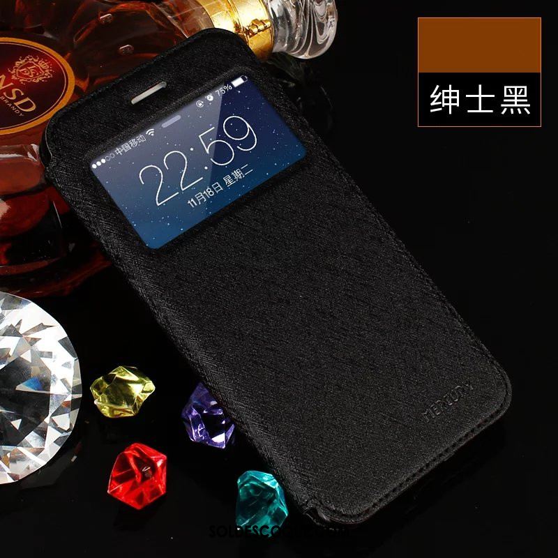 Coque iPhone 8 Plus Tout Compris Incassable Étui En Cuir Or Support En Vente