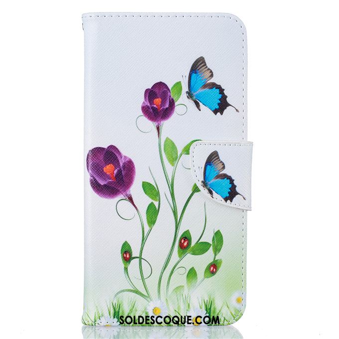 Coque iPhone 8 Plus Violet Silicone Étui Dessin Animé Étui En Cuir Pas Cher